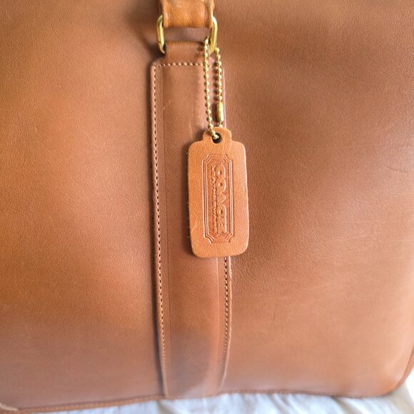 Vintage Coach Brown Leather Business Bag - Picture 7 of 16